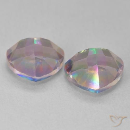 Gemme di Quarzo mistico Multicolore naturale da 2.29 ct, Taglio trillion, VVS