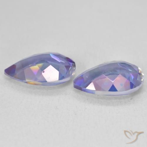 Gemme di Quarzo mistico Multicolore naturale da 3.43 ct, Forma a pera, VVS-VS