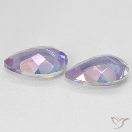 Gemme di Quarzo mistico Multicolore naturale da 3.42 ct, Forma a pera, VVS-VS