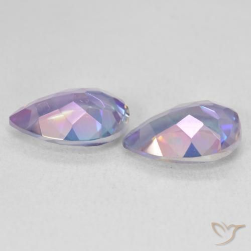 Gemme di Quarzo mistico Multicolore naturale da 3.43 ct, Forma a pera, VVS-VS