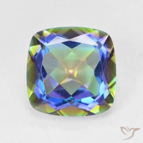 Quarzo mistico Multicolore naturale da 6.69 ct, Cuscino, VVS