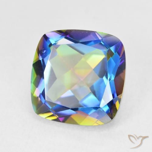 Quarzo mistico Multicolore naturale da 6.98 ct, Cuscino, VVS