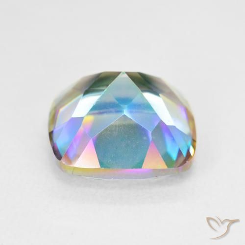 Quarzo mistico Multicolore naturale da 6.98 ct, Cuscino, VVS