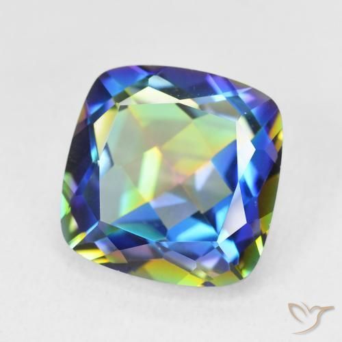 Quarzo mistico Multicolore naturale da 6.74 ct, Cuscino, VVS
