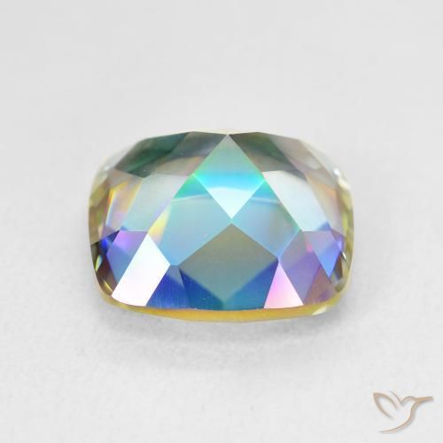 Quarzo mistico Multicolore naturale da 6.74 ct, Cuscino, VVS