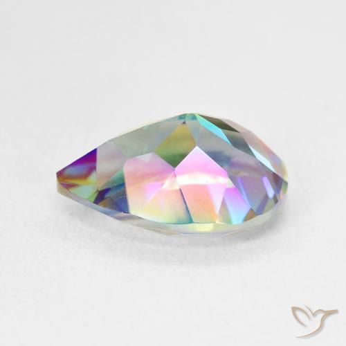 Quarzo mistico Multicolore naturale da 5.05 ct, Forma a pera, VVS