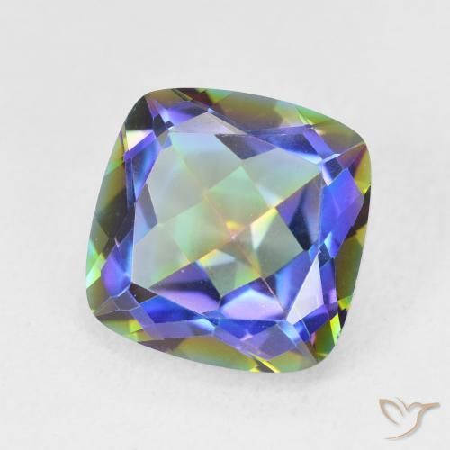 Quarzo mistico Multicolore naturale da 6.58 ct, Cuscino, VVS