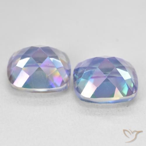 Gemme di Quarzo mistico Multicolore naturale da 8.60 ct, Cuscino, VS