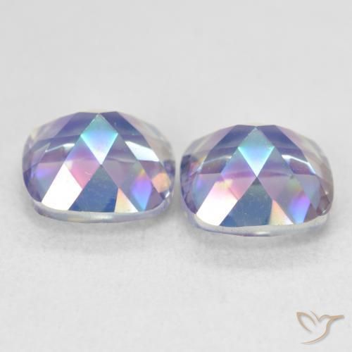 Gemme di Quarzo mistico Multicolore naturale da 4.18 ct, Cuscino, VVS-VS
