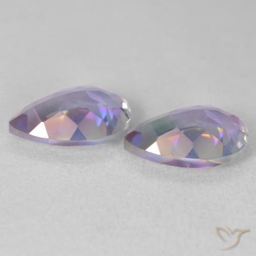 Gemme di Quarzo mistico Multicolore naturale da 3.50 ct, Forma a pera, VS