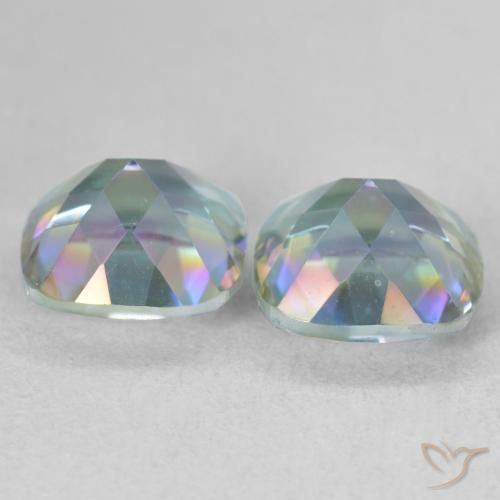 Gemme di Quarzo mistico Multicolore naturale da 4.14 ct, Cuscino, VVS