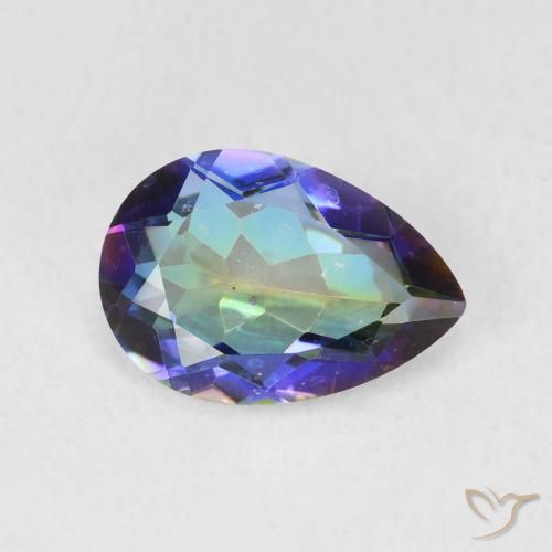 Quarzo mistico Multicolore naturale da 1.66 ct, Forma a pera, VS