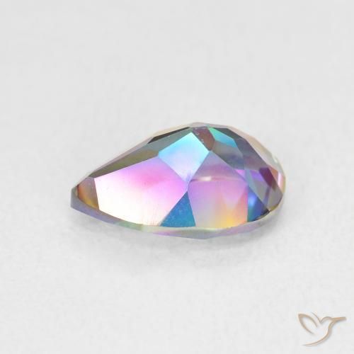 Quarzo mistico Multicolore naturale da 1.82 ct, Forma a pera, VS