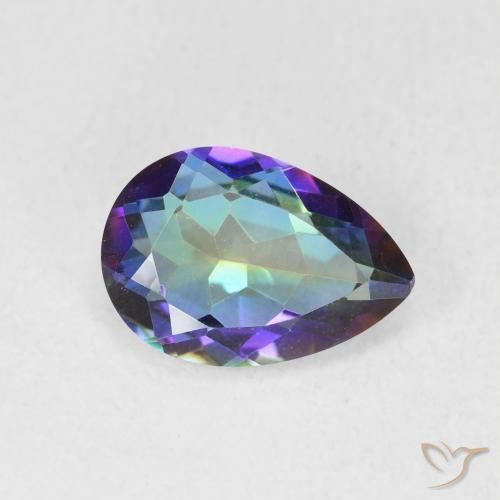 Quarzo mistico Multicolore naturale da 1.82 ct, Forma a pera, VS