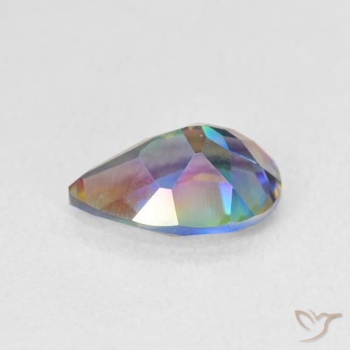 Quarzo mistico Multicolore naturale da 1.75 ct, Forma a pera, VVS