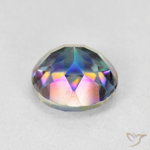 Quarzo mistico Multicolore naturale da 2.08 ct, Rotondo, VVS