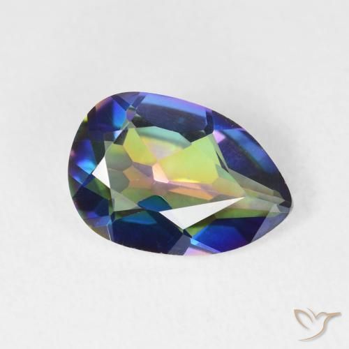 Quarzo mistico Multicolore naturale da 2.33 ct, Forma a pera, VVS