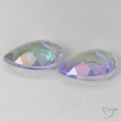 Gemme di Quarzo mistico Multicolore naturale da 3.68 ct, Forma a pera, VVS-VS