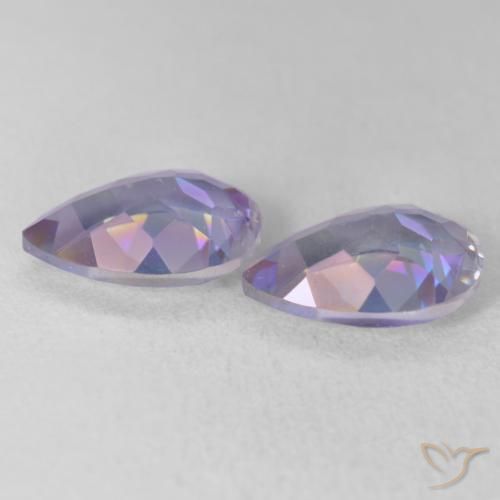 Gemme di Quarzo mistico Multicolore naturale da 3.40 ct, Forma a pera, VVS-VS