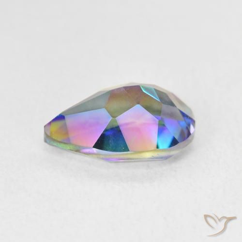 Quarzo mistico Multicolore naturale da 1.82 ct, Forma a pera, VVS