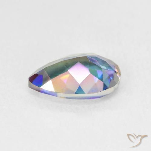 Quarzo mistico Multicolore naturale da 1.72 ct, Forma a pera, VVS-VS