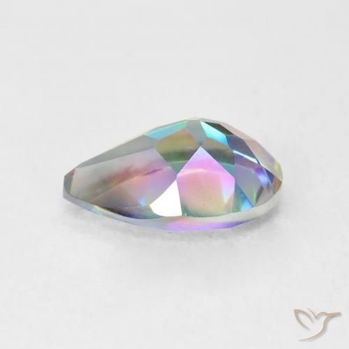 Quarzo mistico Multicolore naturale da 1.71 ct, Forma a pera, VVS-VS