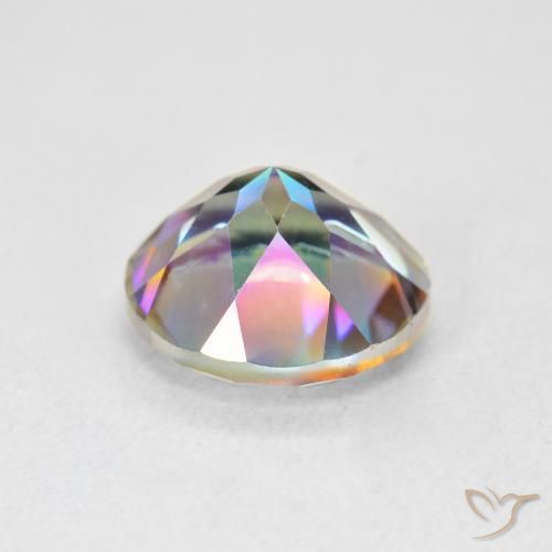 Quarzo mistico Multicolore naturale da 3.56 ct, Rotondo, VVS-VS
