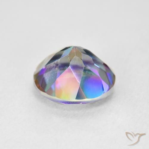 Quarzo mistico Multicolore naturale da 3.51 ct, Rotondo, VVS-VS