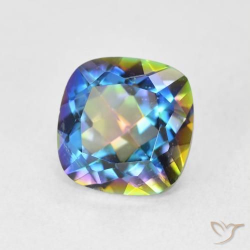Quarzo mistico Multicolore naturale da 2.08 ct, Cuscino, VVS-VS