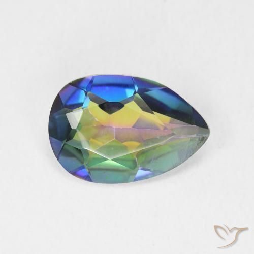 Quarzo mistico Multicolore naturale da 2.30 ct, Forma a pera, VVS-VS