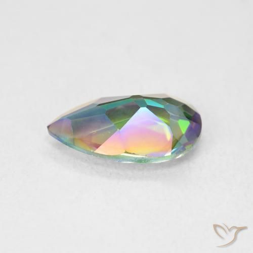 Quarzo mistico Multicolore naturale da 2.24 ct, Forma a pera, VVS-VS