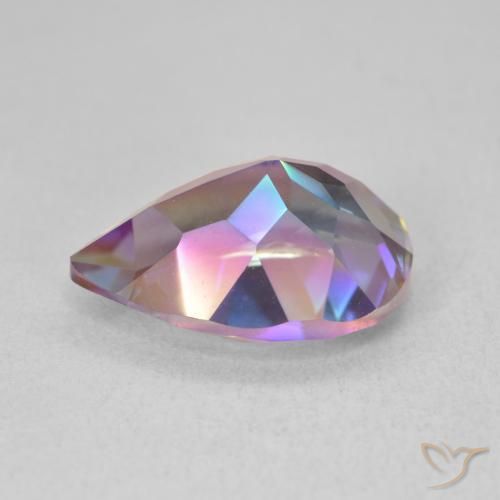 Quarzo mistico Multicolore naturale da 5.02 ct, Forma a pera, VVS