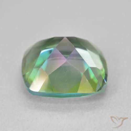 Quarzo mistico Multicolore naturale da 6.70 ct, Cuscino, VVS