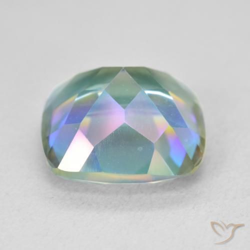 Quarzo mistico Multicolore naturale da 6.73 ct, Cuscino, VVS