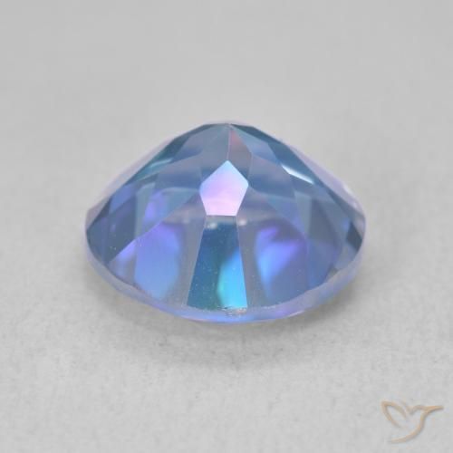 Quarzo mistico Multicolore naturale da 3.40 ct, Rotondo, VVS