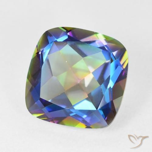 Quarzo mistico Multicolore naturale da 6.91 ct, Cuscino, VVS