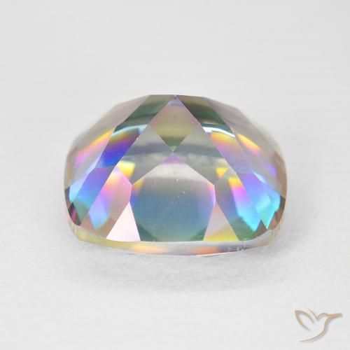 Quarzo mistico Multicolore naturale da 6.91 ct, Cuscino, VVS