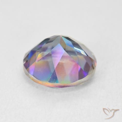 Quarzo mistico Multicolore naturale da 3.57 ct, Rotondo, VVS