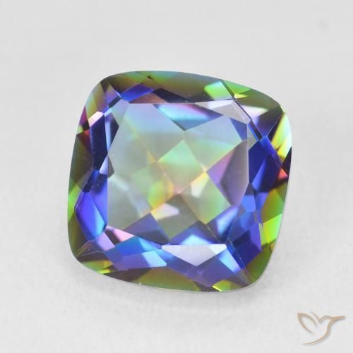 Quarzo mistico Multicolore naturale da 6.64 ct, Cuscino, VVS