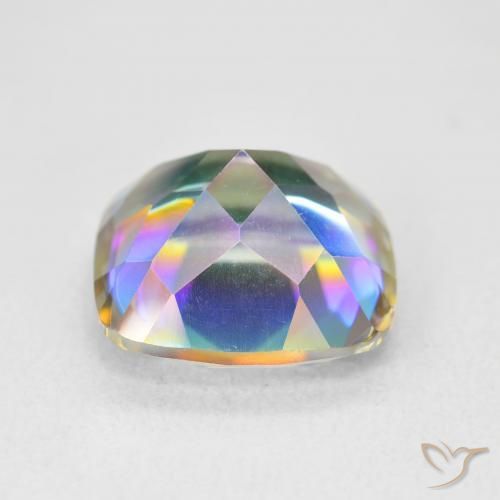 Quarzo mistico Multicolore naturale da 6.64 ct, Cuscino, VVS