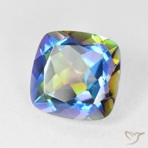 Quarzo mistico Multicolore naturale da 6.98 ct, Cuscino, VVS