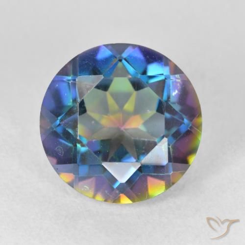 3.33ct Naturale Multicolore Quarzo mistico, Rotondo, VVS-VS