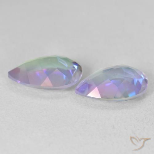 Gemme di Quarzo mistico Multicolore naturale da 3.27 ct, Forma a pera, VVS-VS