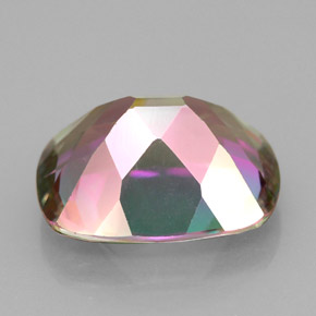 Topazio mistico naturale multicolore da 5,93 ct, taglio a cuscino, VVS-VS