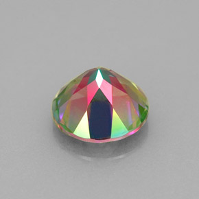 Topazio mistico naturale multicolore da 2,34 ct, taglio rotondo, VVS