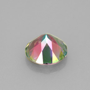Topazio mistico Arcobaleno superiore naturale da 2.24 ct, Taglio rotondo, VVS