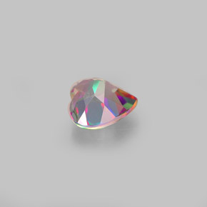 Topazio mistico naturale multicolore da 1,04 ct, a forma di cuore, VS