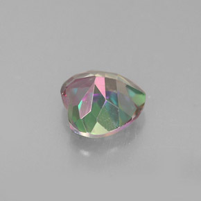 Topazio mistico Arcobaleno superiore naturale da 0.97 ct, A forma di cuore, VVS