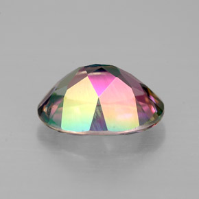 Topazio mistico naturale multicolore da 2,12 ct, taglio ovale, VVS-VS