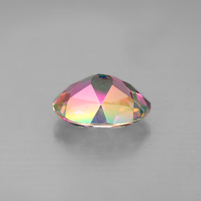 Topazio mistico naturale multicolore da 2,11 ct, taglio ovale, VVS-VS